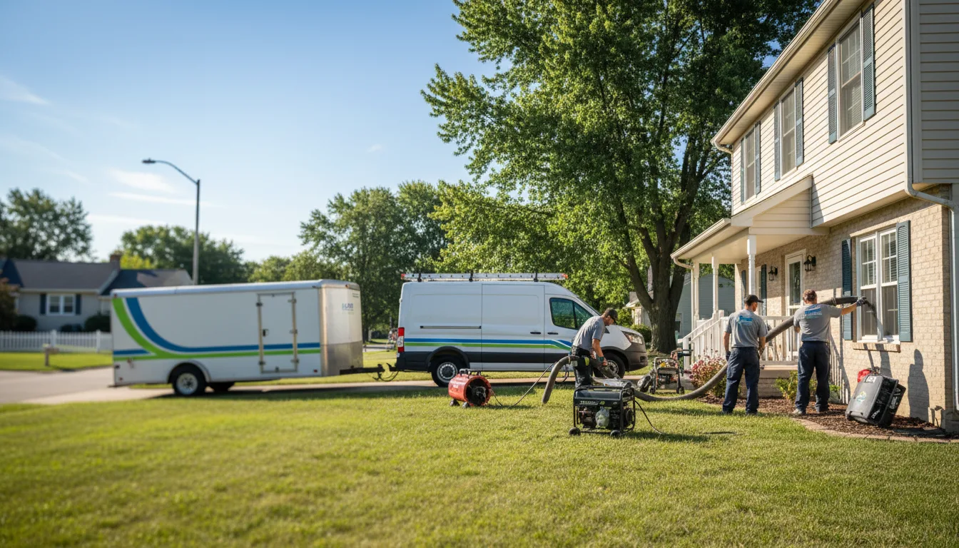 Flooded Basement Restoration And Cleanup With Repair in Dundee, IA near me